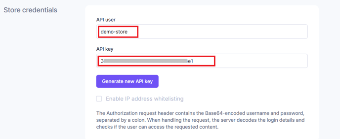 5.Store credentials