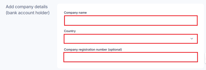 company details wallet